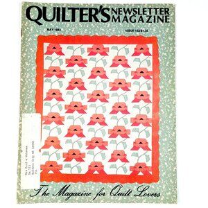 Quilter's Newsletter Magazine May 1983 48 Pages Iris Garden Laws for Quilters